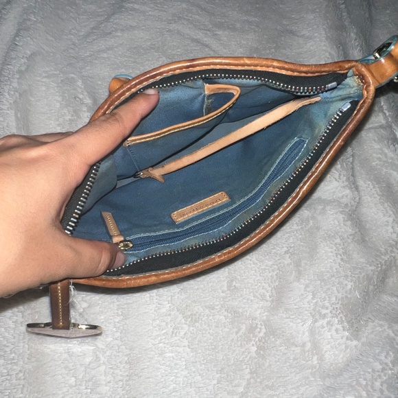 Vintage Y2K Dooney & Bourke Black Shoulder Bag with Multicolor Rainbow Monogram - Picture 8 of 11